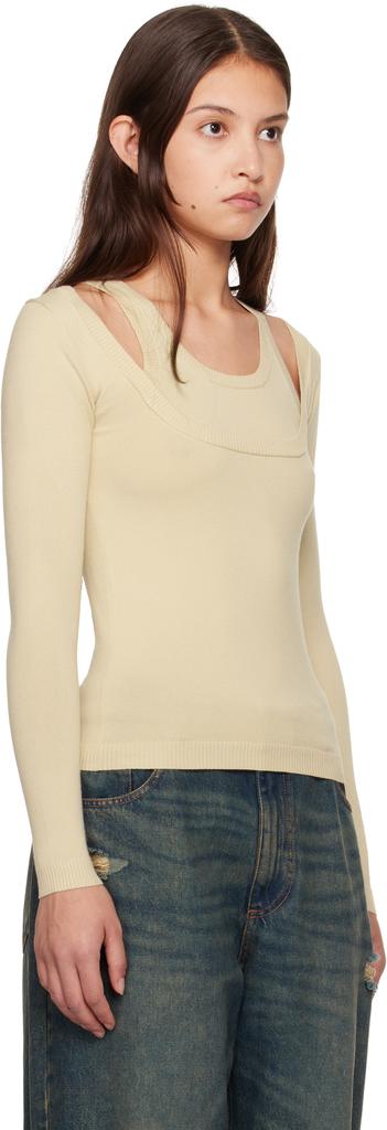 Gimaguas SSENSE Exclusive Beige Étoile Sweater