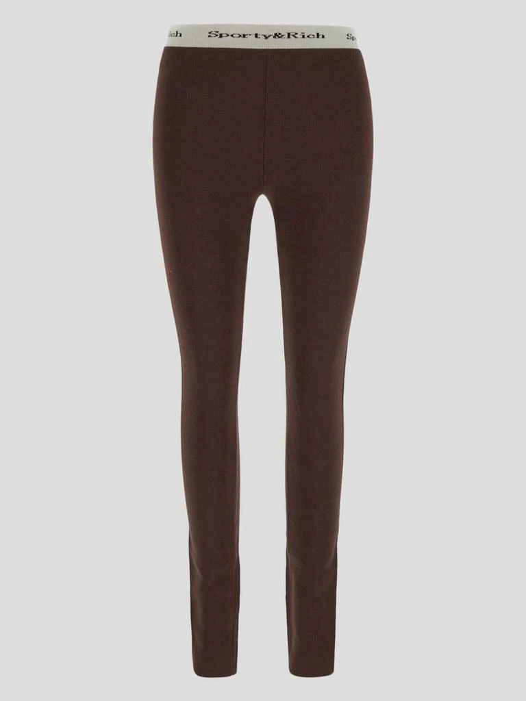 Sporty & Rich Sporty & Rich Logo Waistband Leggins 1