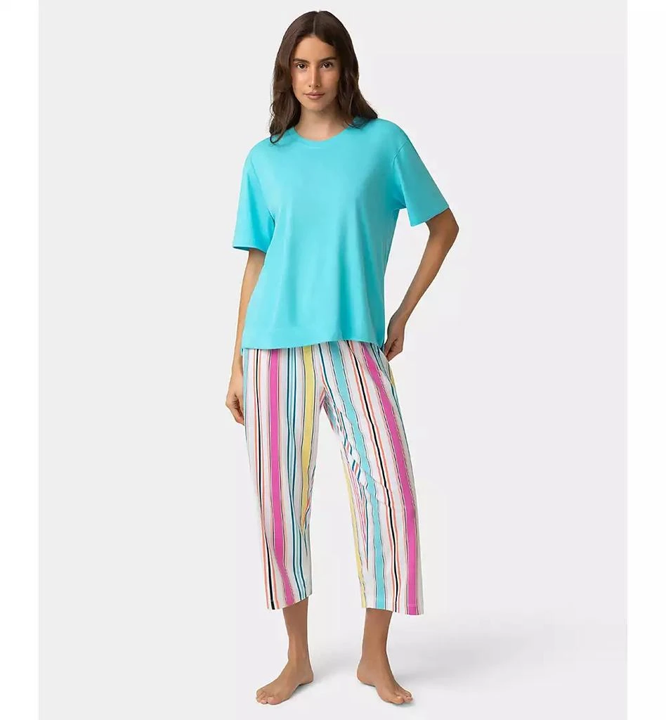 Hue Plus Size Short-Sleeve Candied Boxy Sleep T-Shirt