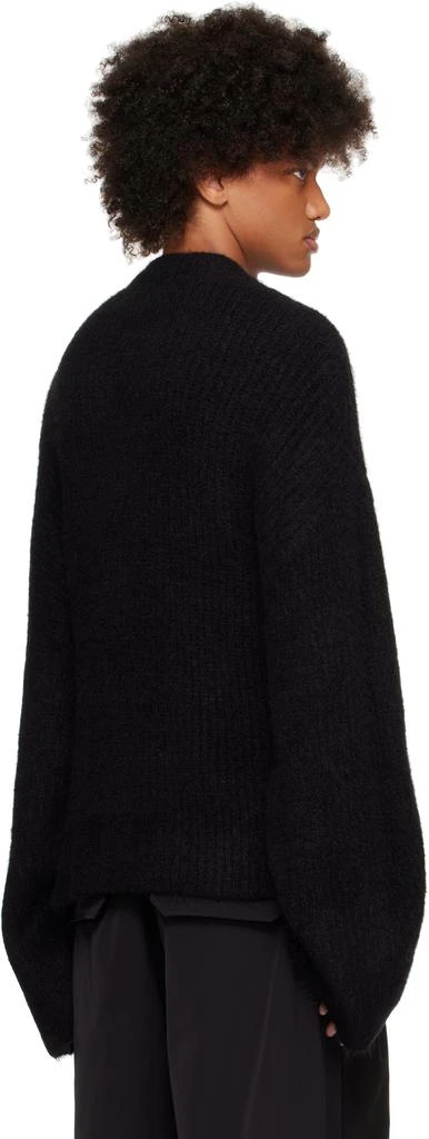 Entire Studios Black Heavy Knit Crew Sweater 3