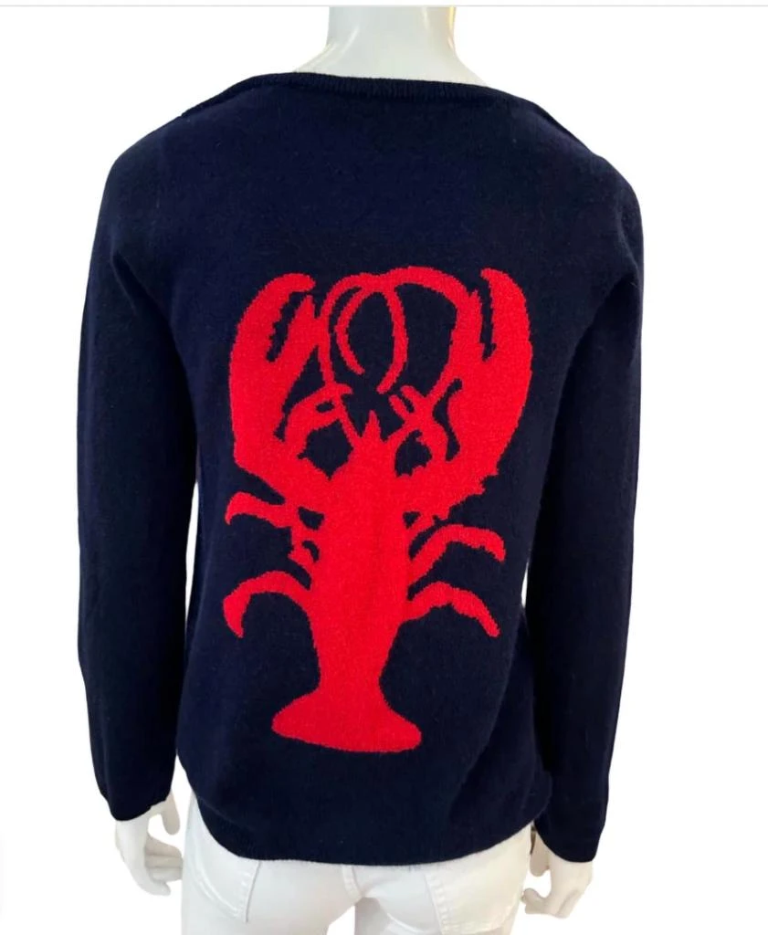 Cortland Park Lobster Sweater In Navy / Red 1