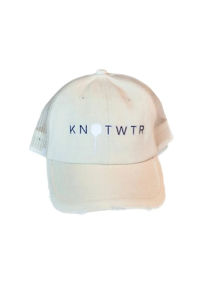 NEW KNOTWTR women\'s pearl snapback hat in white knotWTR Women main image 2