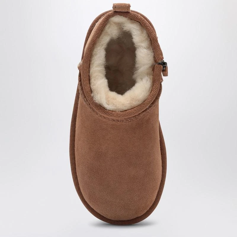 UGG Classic Ultra Mini chestnut boot with zip 4