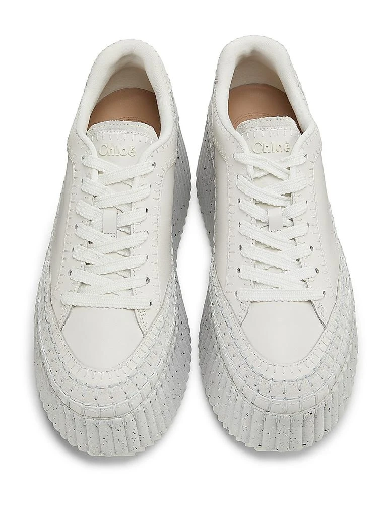 Chloé Nama Leather Platform Sneakers 4