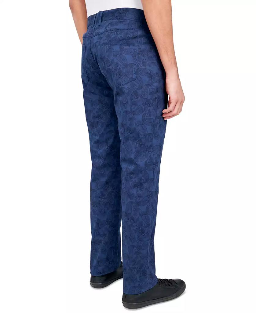 Society of Threads Men's Regular-Fit Stretch Paisley Pants