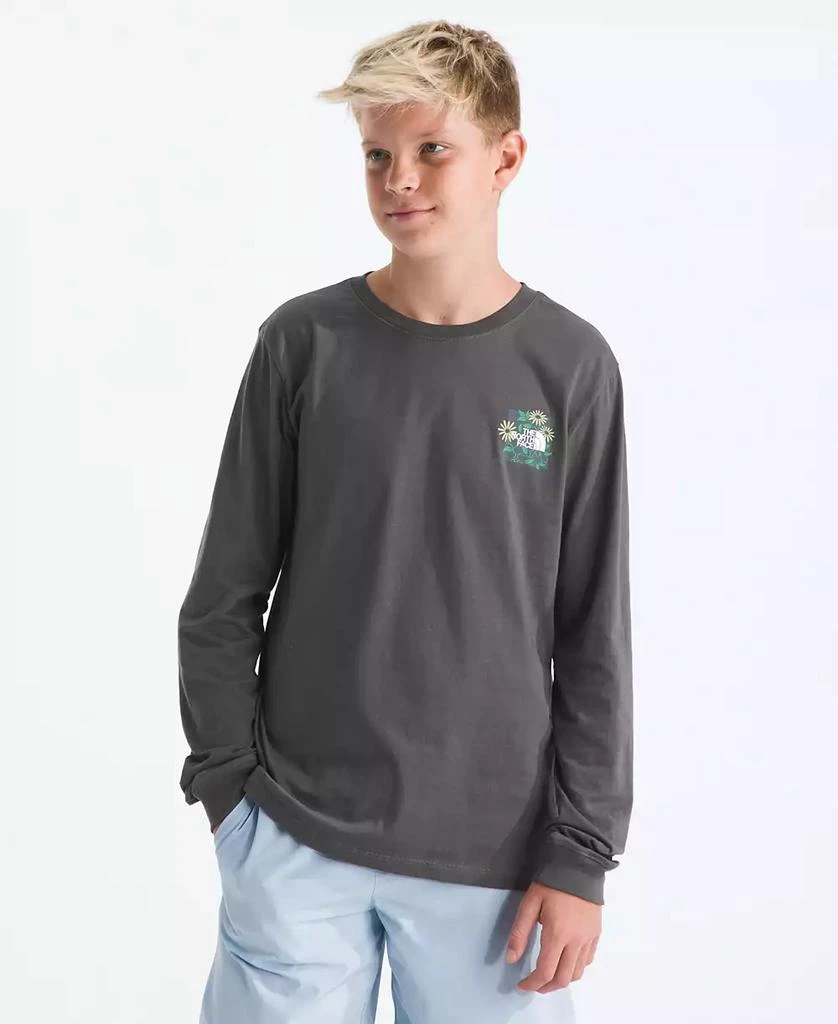 The North Face Boys' and Girls' 6-20 Long-Sleeve Graphic T-Shirt