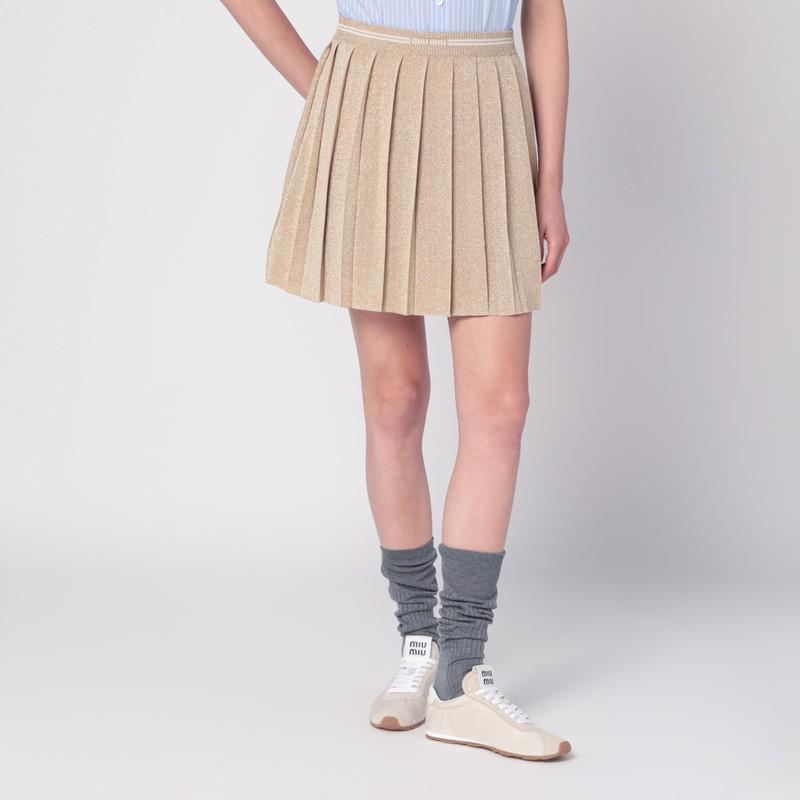 【MiuMiu】Paisley-Printed Drawstring Mini Skirt Miu Miu Miu Miu Paisley-Printed Drawstring Mini Skirt