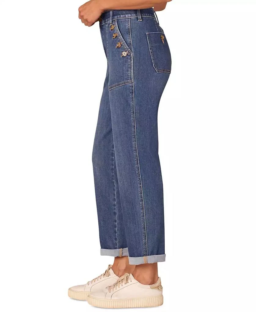 Democracy Petite "Ab" Solution High-Rise Roll-Cuff Jeans 2