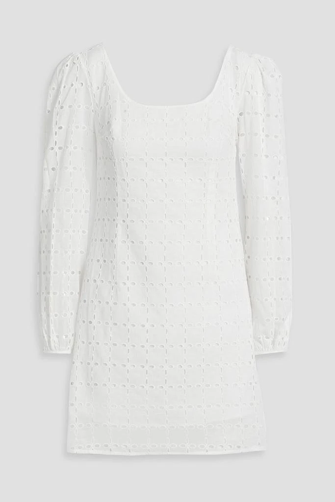 HVN Jules broderie anglaise cotton mini dress 1