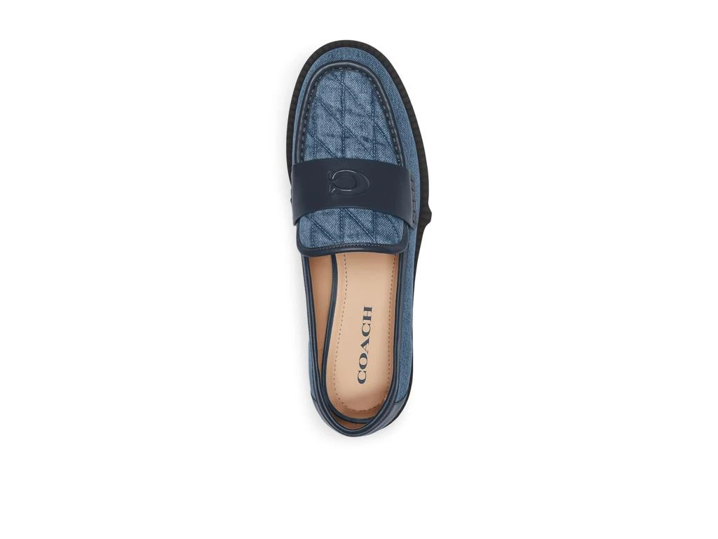 Coach Leah Quilted Denim Loafer 2