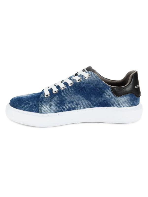 Karl Lagerfeld Paris Faded Denim Sneakers 4