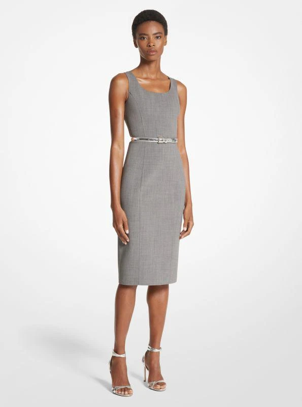 Michael Kors Stretch Wool Crepe Sheath Dress 1