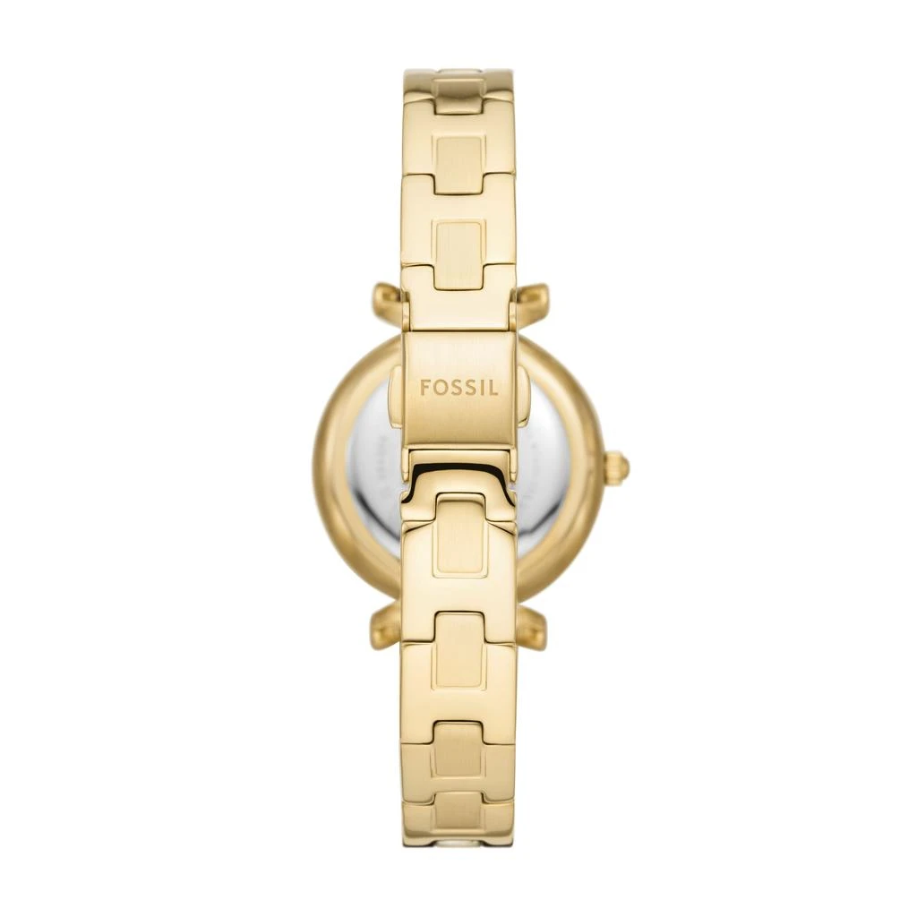 Fossil Women's Carlie Three-Hand, Gold-Tone Stainless Steel Watch 2