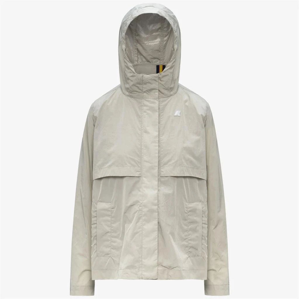 K Way K-way Sophile Rain Jacket Woman Polished Media Length Spring Summer Beige K71432W_634