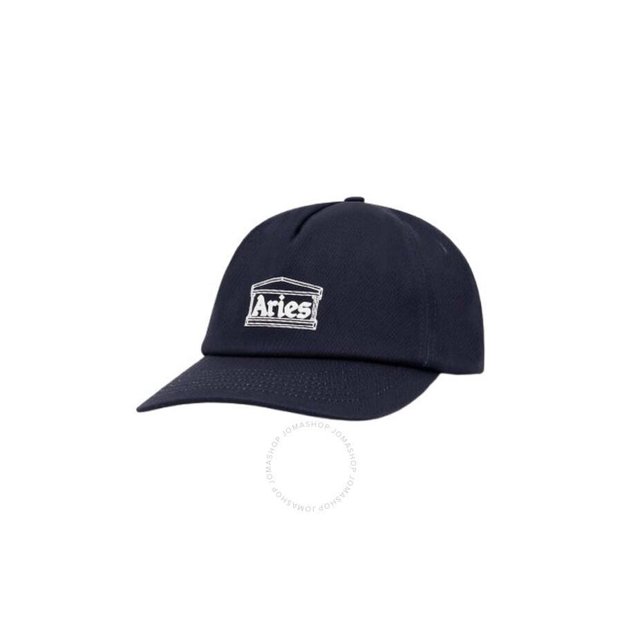 Aries Men's Blue Cotton Baseball Temple Cap