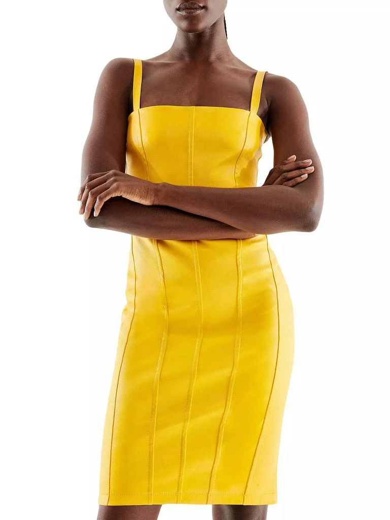 AS by DF Merci Stretch Leather Dress 3