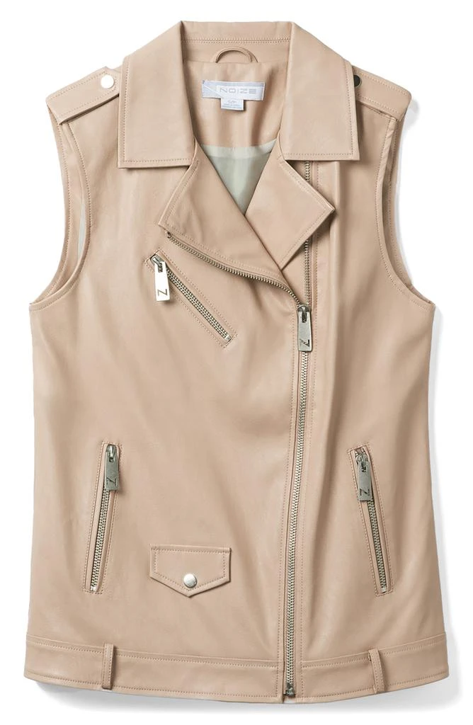 NOIZE Faux Leather Vest 4