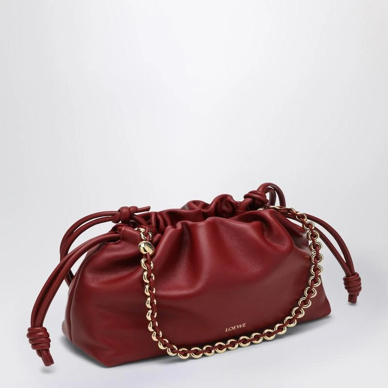 Loewe Flamenco Purse red leather bag 3