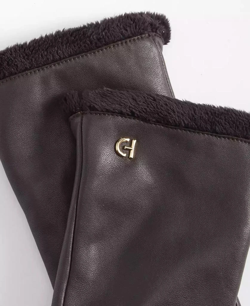 Cole Haan Women's Faux-Fur-Lined Leather Gloves 2