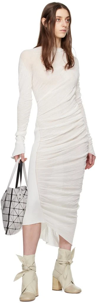 Issey Miyake Off-White Ambiguous Midi Dress 4