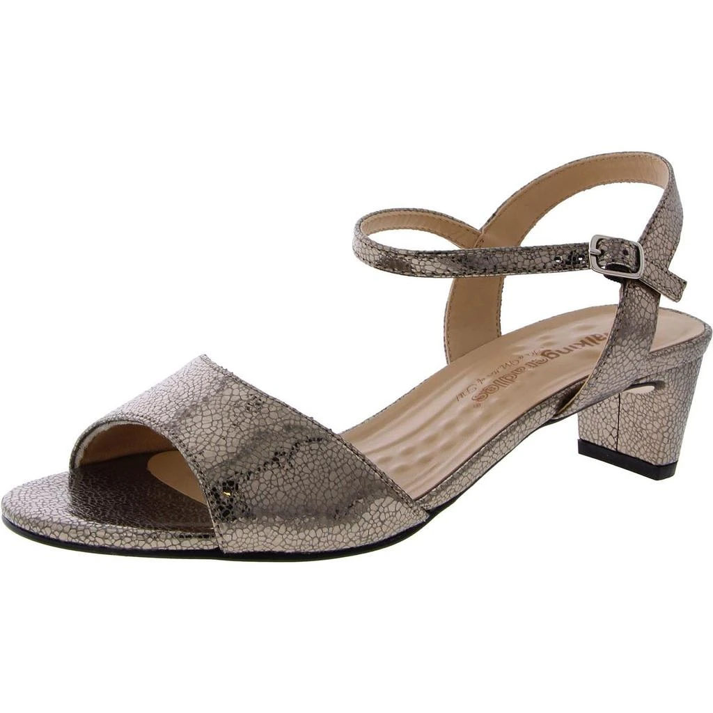 Walking Cradles Womens Leather Slip On Heel Sandals 1