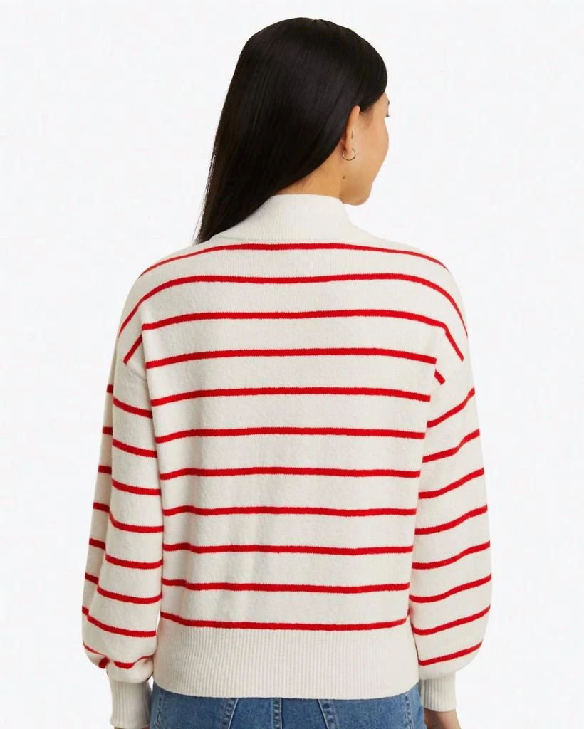 Draper James Draper James - Striped Zip Up Sweater 2