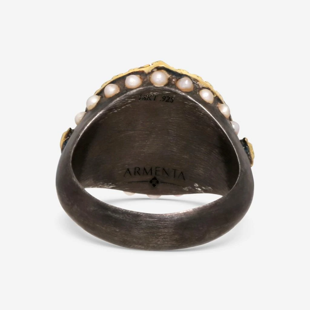 Armenta Armenta Old World 18K Yellow Gold & Blackened Sterling Silver Ring Sz. 6.5  18758 3