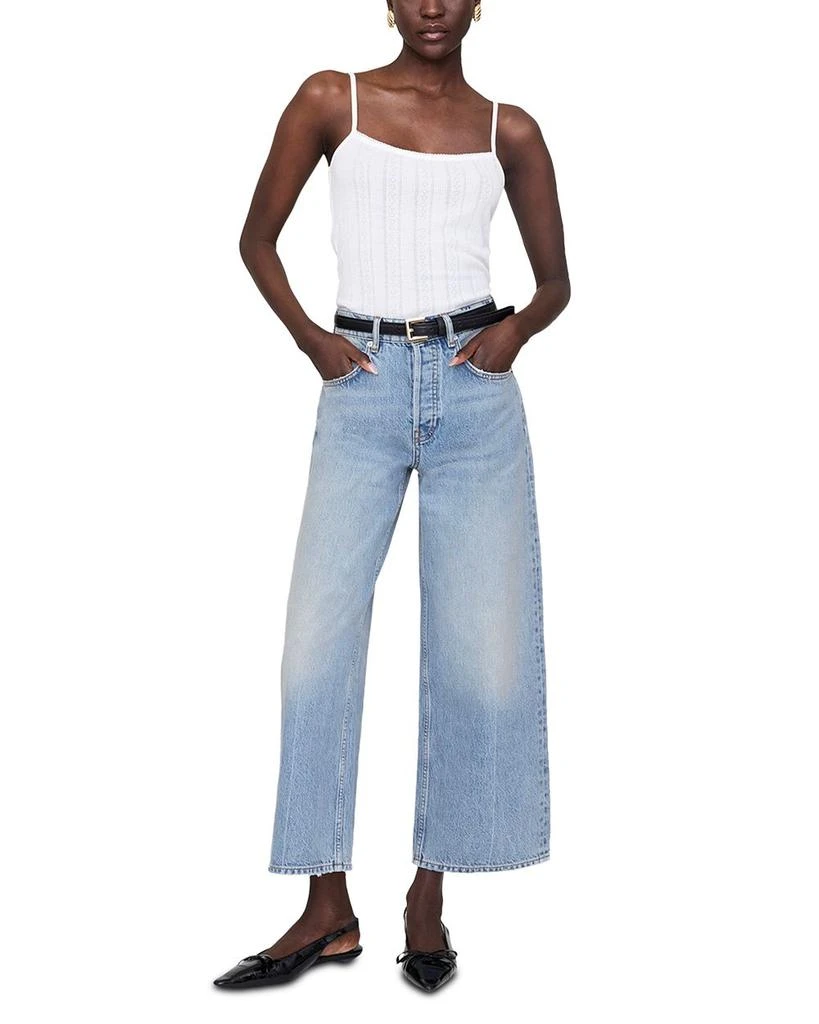 ANINE BING Heath High-Rise Baggy Jeans in Light Wash 2