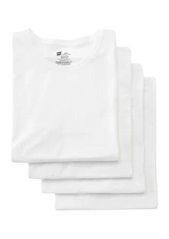 Hanes® Ultimate Comfort Fit Stretch Crew T Shirt   4 Pack 1