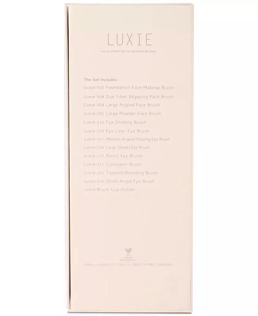 LUXIE 12-Pc. Signature Rose Gold Makeup Brush Set 4