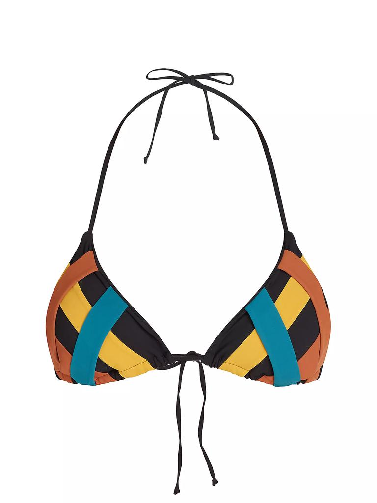 VALIMARE Ibiza Colorblocked Bandage Bikini Top