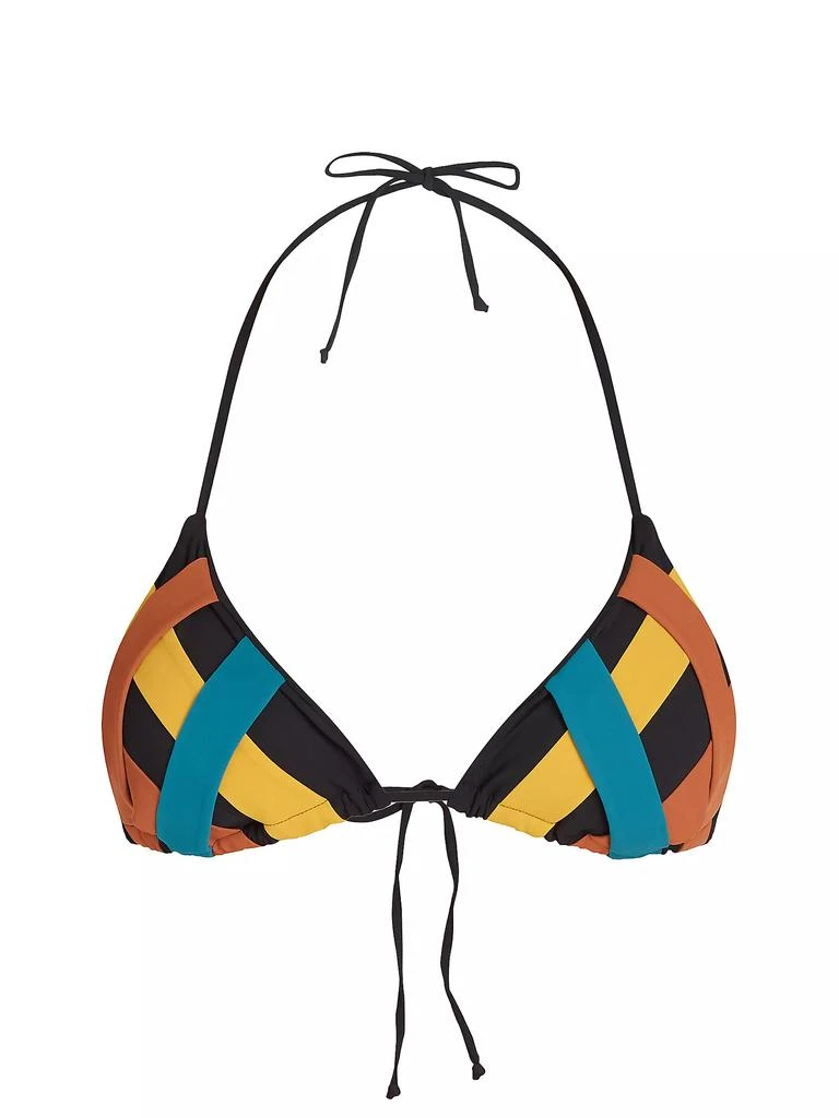 VALIMARE Ibiza Colorblocked Bandage Bikini Top 1