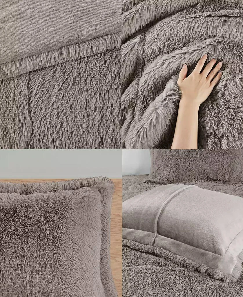 Macy's Malea Shaggy Faux-Fur 2-Pc. Comforter Set 6