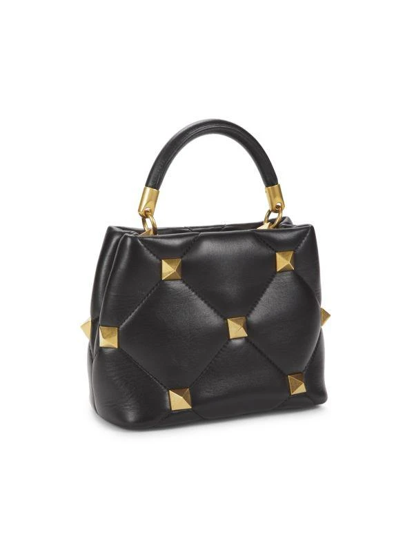 Valentino Rockstud Leather Top Handle Bag 4