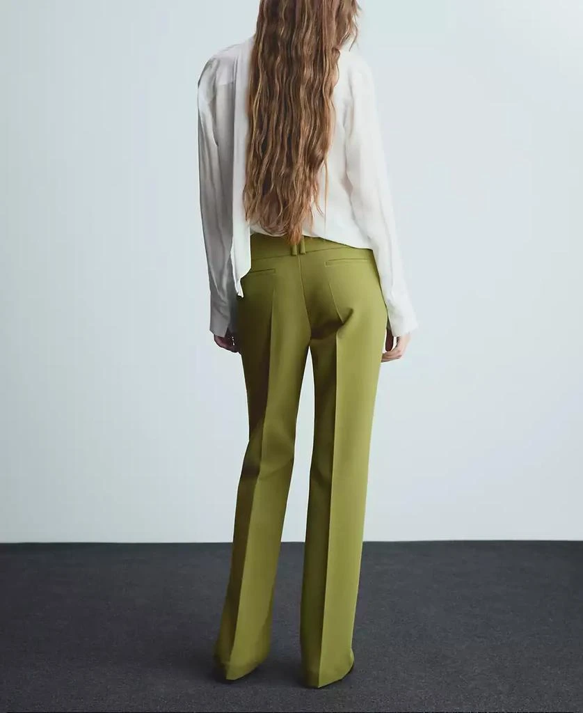 Mango Women's Satin Pleated Pants 5