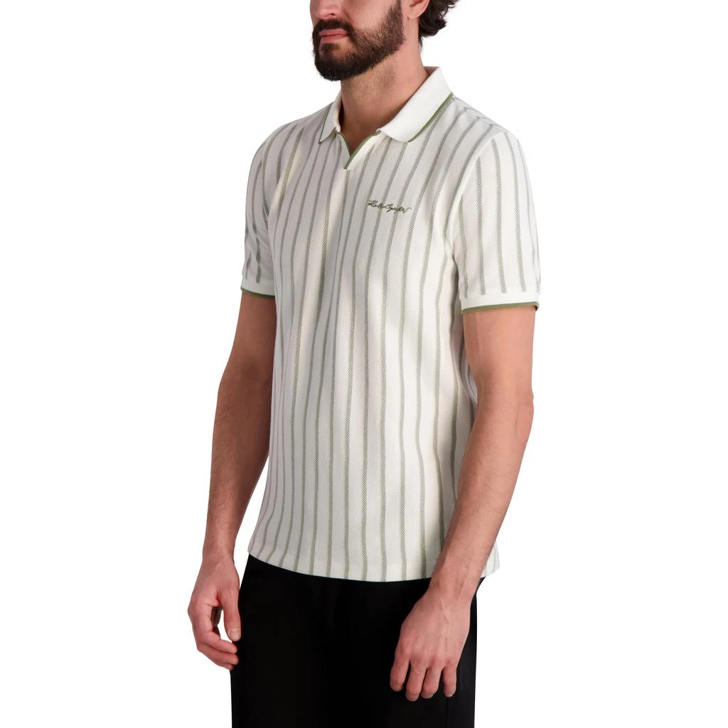 Karl Lagerfeld Paris JOHNNY COLLAR STRIPED POLO WITH SIGNATURE 3
