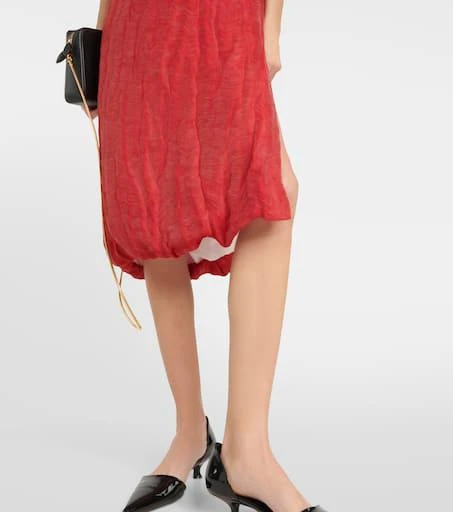 Khaite Yara cotton-blend midi dress 5