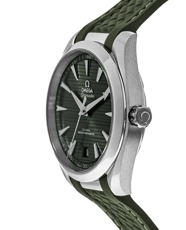 Omega Omega Seamaster Aqua Terra 150m Master Co-Axial Automatic Green Dial Rubber Strap Men&apos;s Watch 220.12.38.20.10.001 3