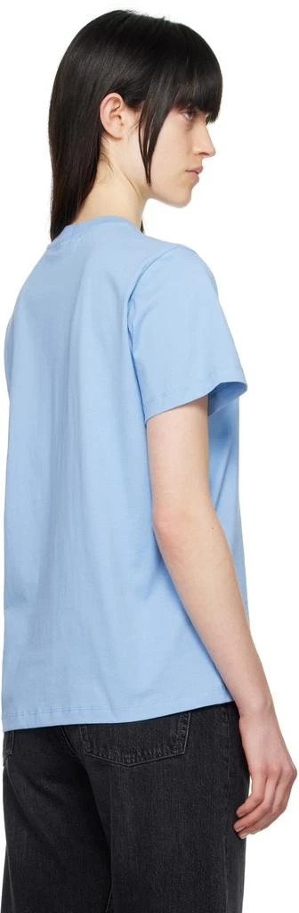 Ganni Blue Basic Jersey Tiger Relaxed T-shirt 3