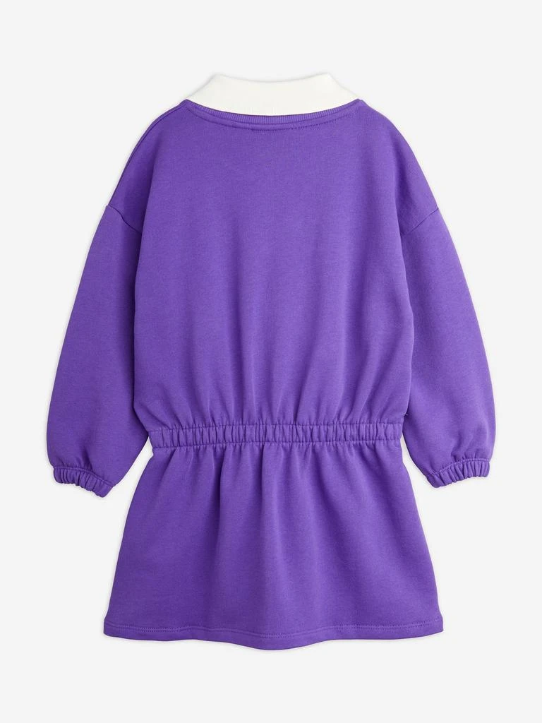 Mini Rodini Mini Rodini Girls Society Sweater Dress in Purple 3