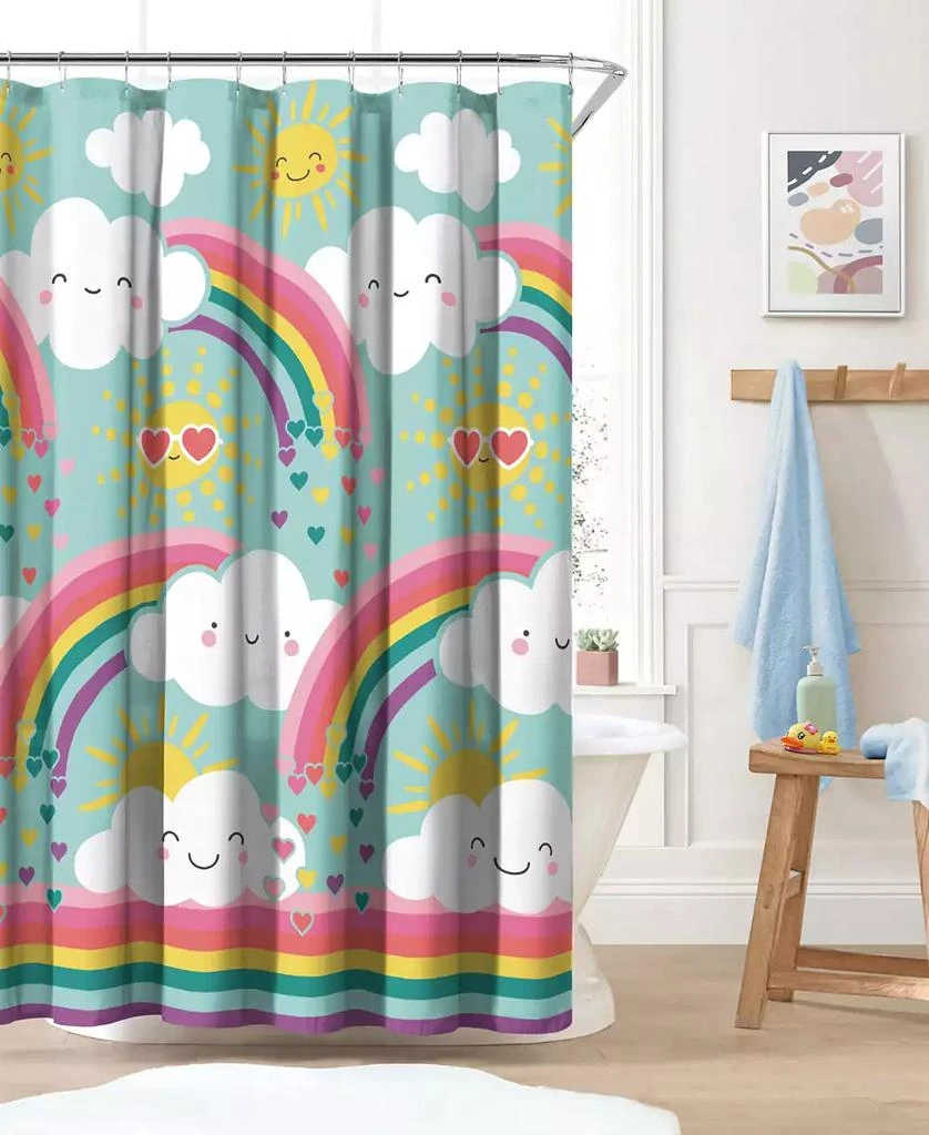 Dream Factory Rainbow Flare Shower Curtain, 72" x 72"