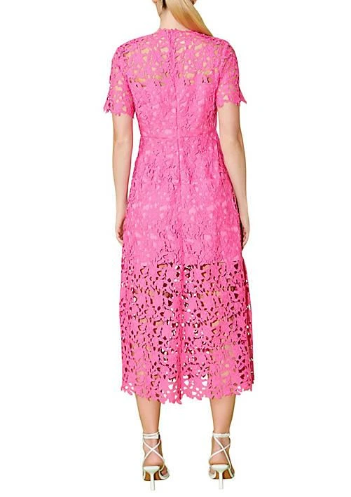 Endless Rose Rose All Over Lace Short Sleeves Midi Dress 2