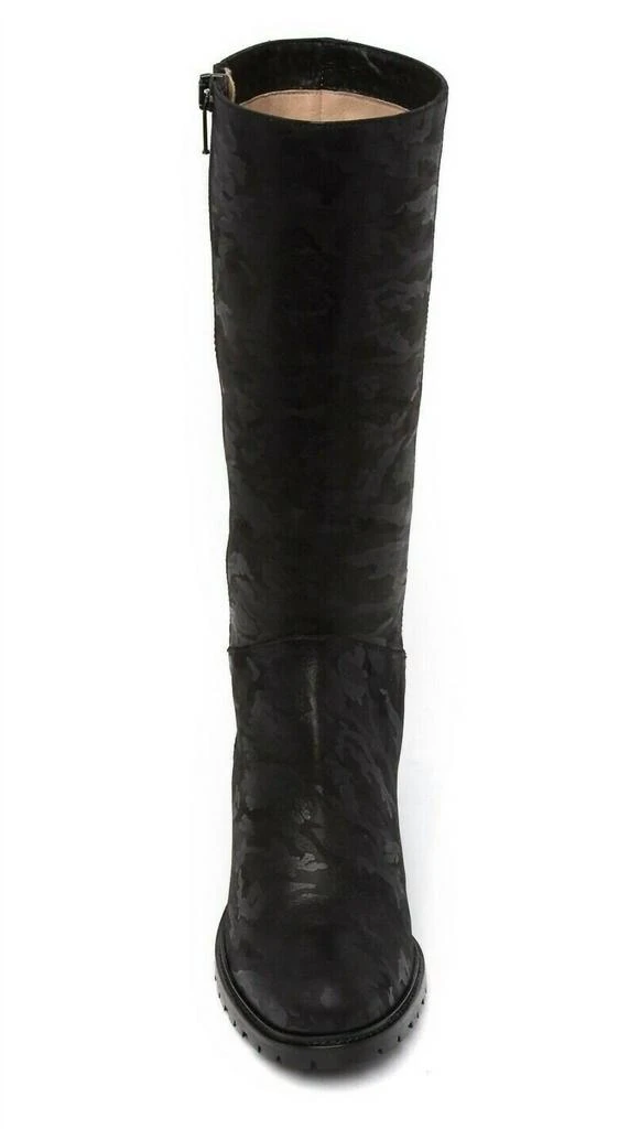 Ross & Snow Rosina Heeled Boots In Black Camo 4