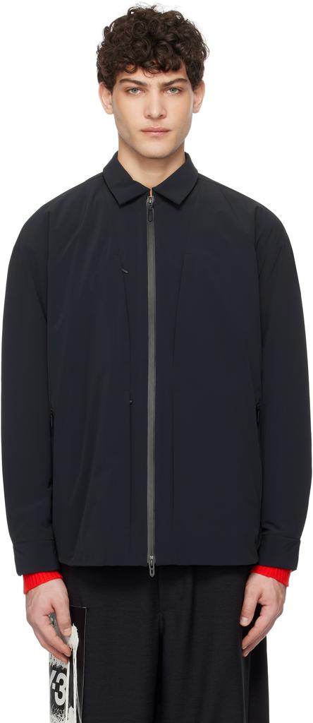 DESCENTE Black Lightweight Insulated Shirt Jacket