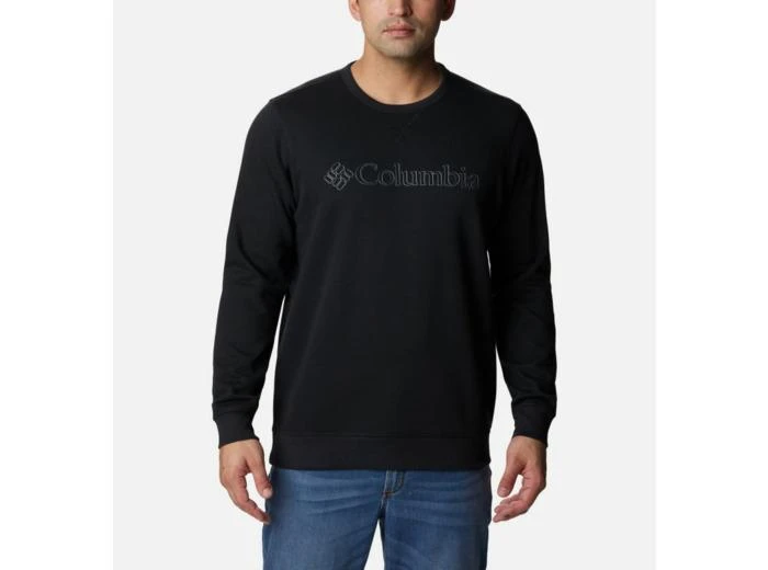Columbia Columbia Logo Fleece Crew Homme Noir 1