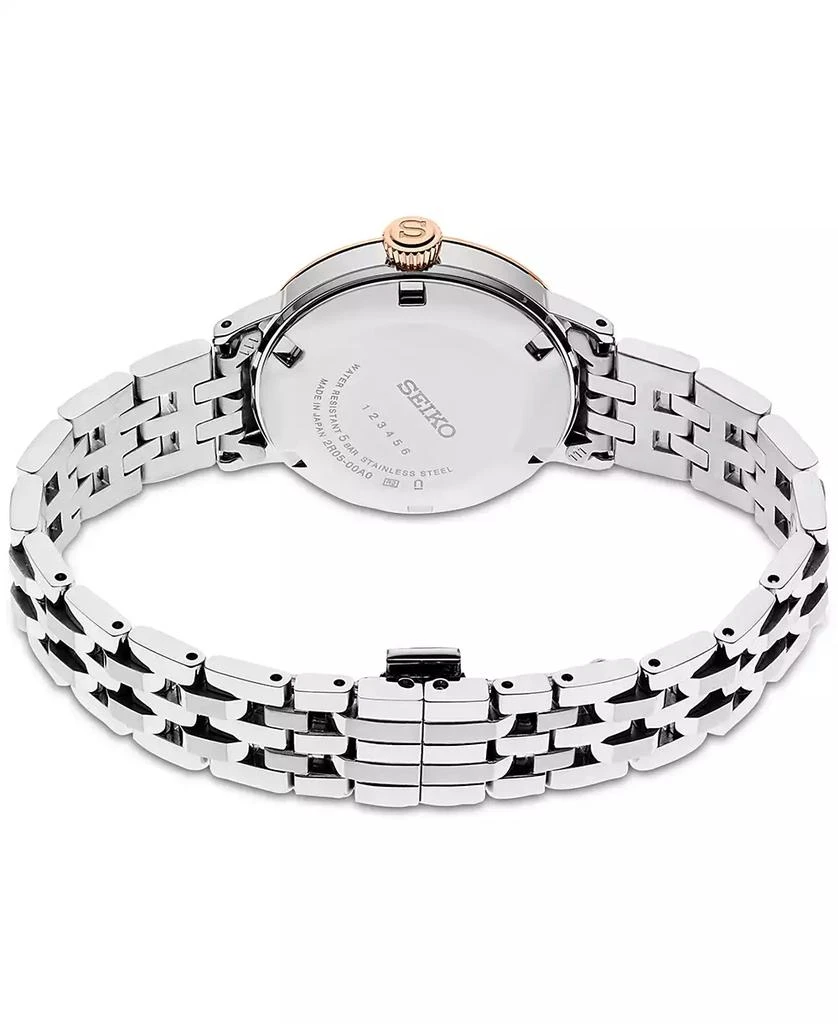 Seiko Women's Automatic Presage Diamond (1/10 ct. t.w.) Stainless Steel Bracelet Watch 30mm 3
