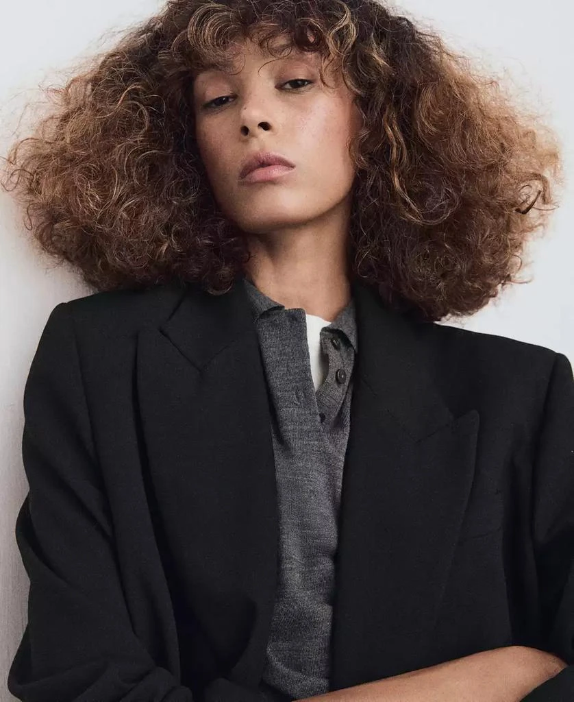 Mango Women's Flap Pockets Suit Blazer 3