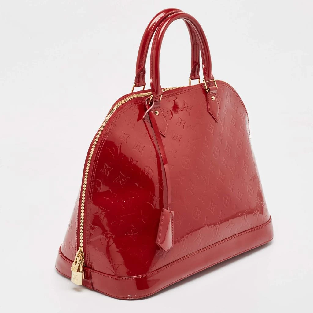 Louis Vuitton Louis Vuitton Red Monogram Vernis Alma GM 3