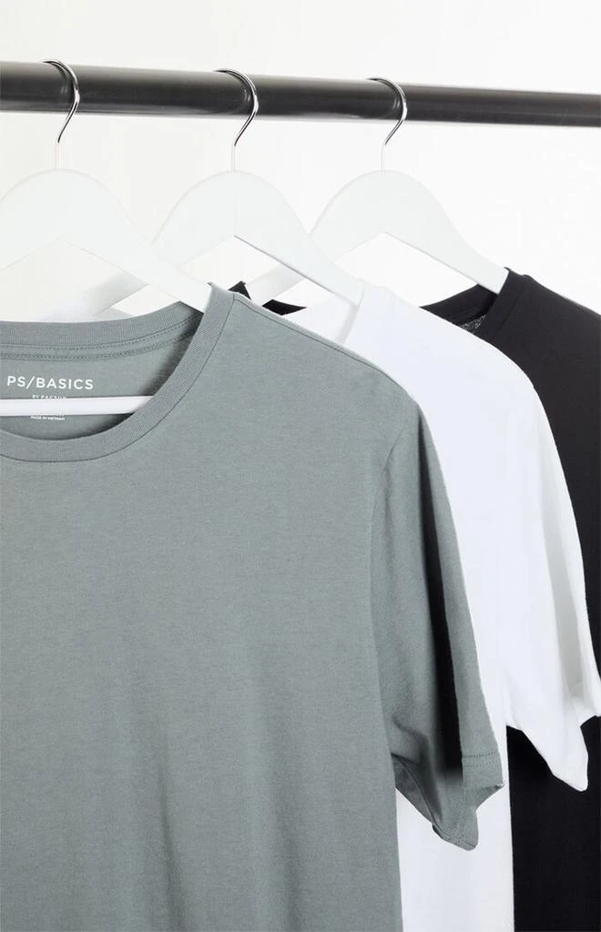 PacSun 3 Pack Solid Color Scallop T-Shirts 2