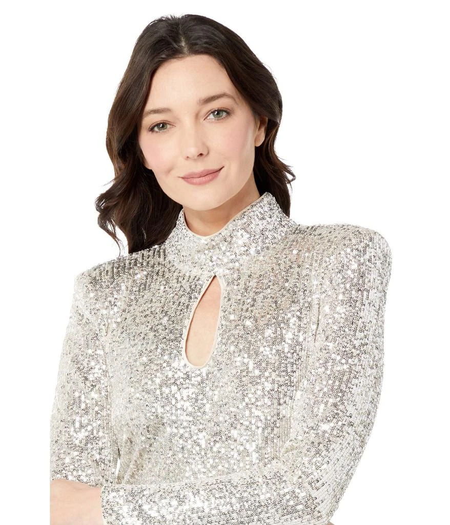 Vince Camuto Sequin Cocktail Dress with Keyhole 3